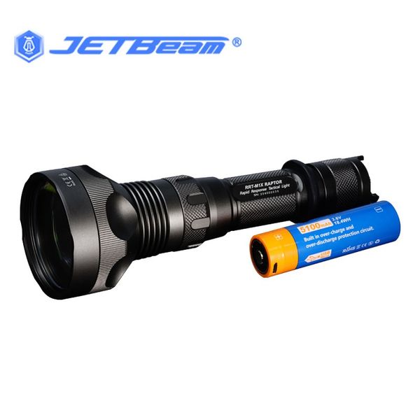 

new jetbeam rrt-m1x laser torch wp-t2 450lm max 2300m adjustable led flashlight with 21700 battery for camping hunting search rescue