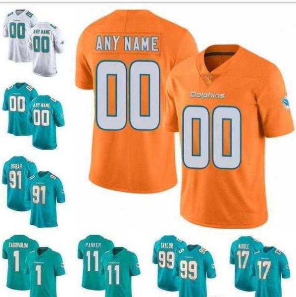 

MD Custom Mens Womens Youth Kids American Football Jersey Any Teams Player Game Jersey All Stitched Wholesale Sport Athletic Wear Aqua Embroidered S, Color