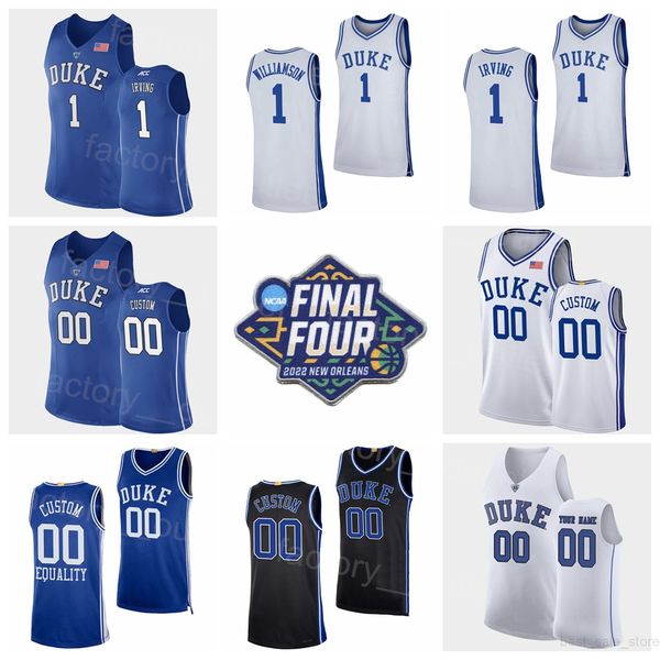 

ncaa 2022 final four college rj barrett jersey 5 duke blue devils basketball cam reddish 2 kyrie irving 1 jayson tatum 0 brandon ingram 14 u, Black