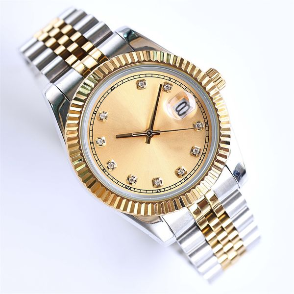 

women watch mens automatic mechanical watches 36/41mm full stainless steel luminous waterproof 28/31mm couples style classic wristwatches mo, Slivery;golden