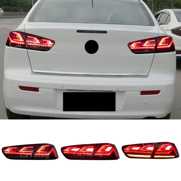 

car led tail lights assembly for mitsubishi lancer 2008 - 2017 led taillight signal auto accessories lamp
