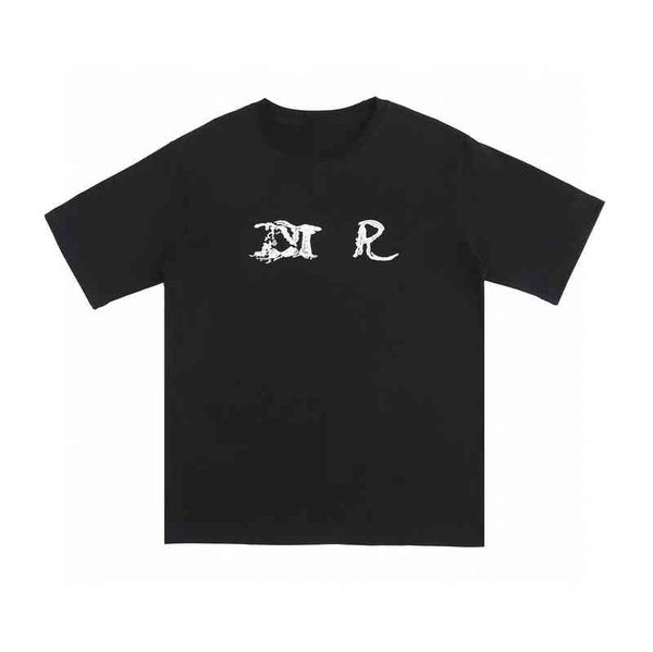 

women's t-shirt d house ceiling version cloud letter short sleeve focus on high-end cocoa, White