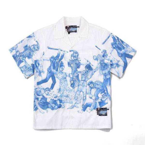 

men's casual shirts summer shirt fw16 chrise chemin the important ones short sleeve camp collar high version fashion style button up su, White;black