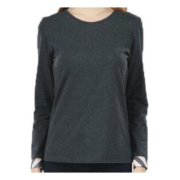 Stilisti T-shirt da donna Maglieria Lettera classica Stile Parigi Jacquard Versatile Ricamo Top Girocollo Maniche lunghe Grigio Nero Rosso Manica corta di lusso S-XXL