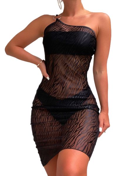 

zebra stripe ring linked cover up g2t5#, White;black