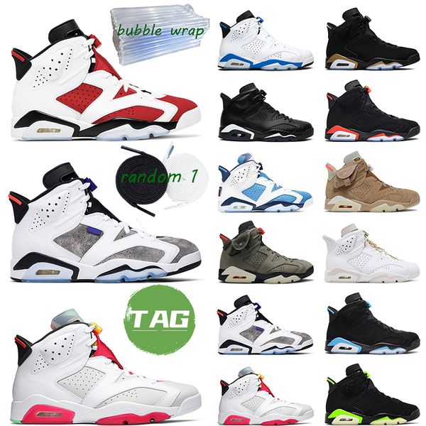 

2022 6s men basketball shoes 6 carmine unc hoops dmp university blue british khaki flint green infrared mens sports trainer sneaker