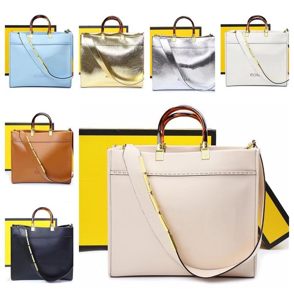 

designer tote bag hard handle handbag large shopping bag purse genuine leather women crossbody shoulder bags gold hardware fashion letter pr
