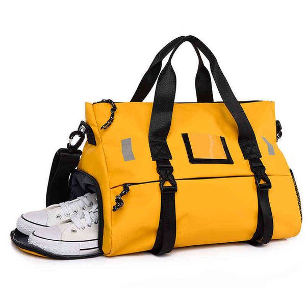 

duffel bags multifunction sports fitness crossbody gym yoga bag travel handbag for women weekend traveling bags bolsa sac 220626