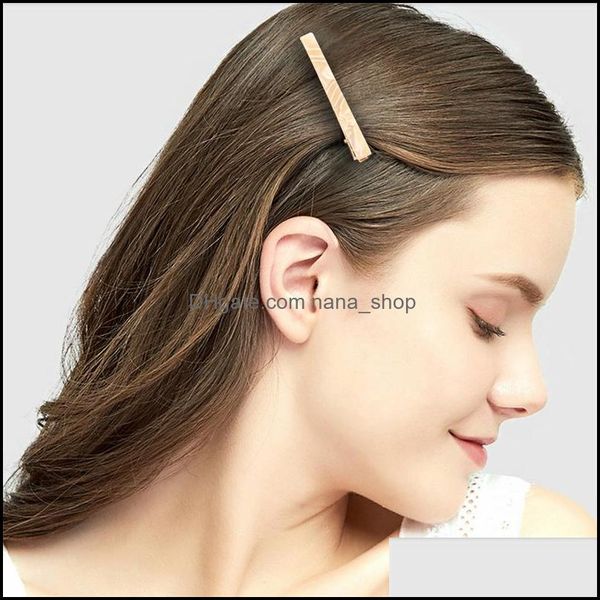 

hair clips barrettes jewelry length 8.5 cm pattern a word duck side clip women acrylic alloy medium size dhthe, Golden;silver