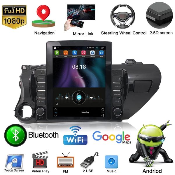 

10.1 inch android gps navigation car video head unit for toyota hilux 2016-2018 mirror link