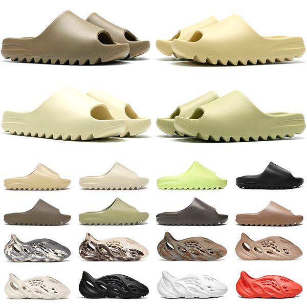 

slippers designers for men women designer sandal desert sand bone resin earth brown core beige triple white black outdoor trianers size 5-12