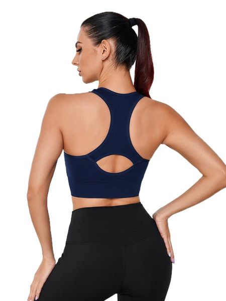 

medium support seamless sports bra h1i9#, Gray