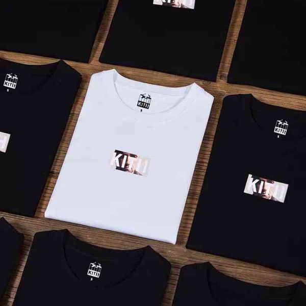 

men's t-shirts 2022 kith godfather character p print t-shirt, White;black