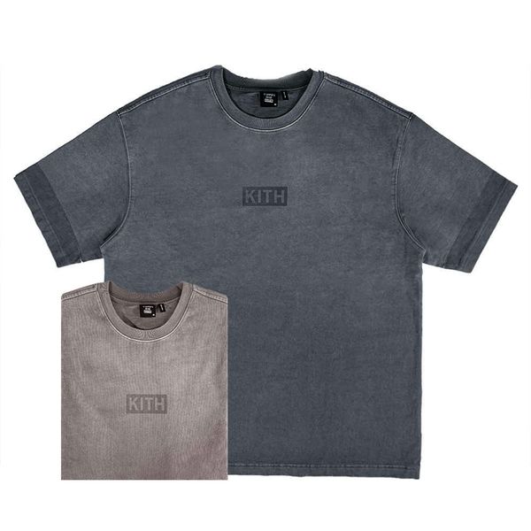 

men's t-shirts defans 22ss kiss ksubi tate co branded box heavy water wash used men's and women's short sleeve t-shirt, White;black