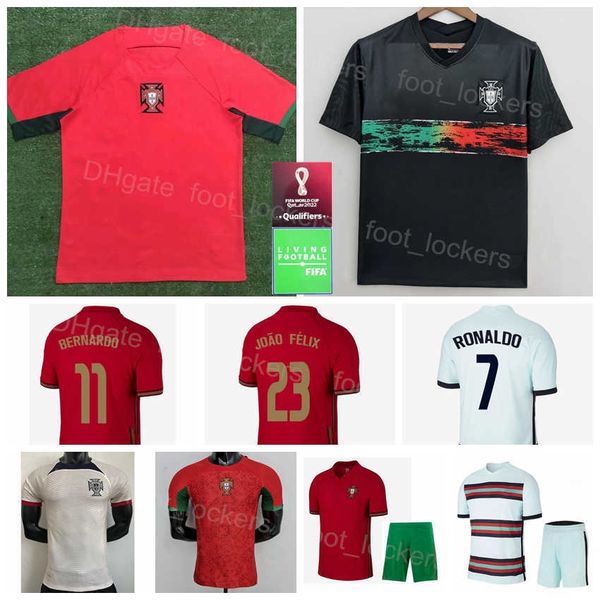 

national team soccer 8 joao moutinho jerseys 2022 qatar world cup 11 bruno fernandes 13 danilo pereira 19 diogo jota 10 bernardo silva footb, Black;yellow