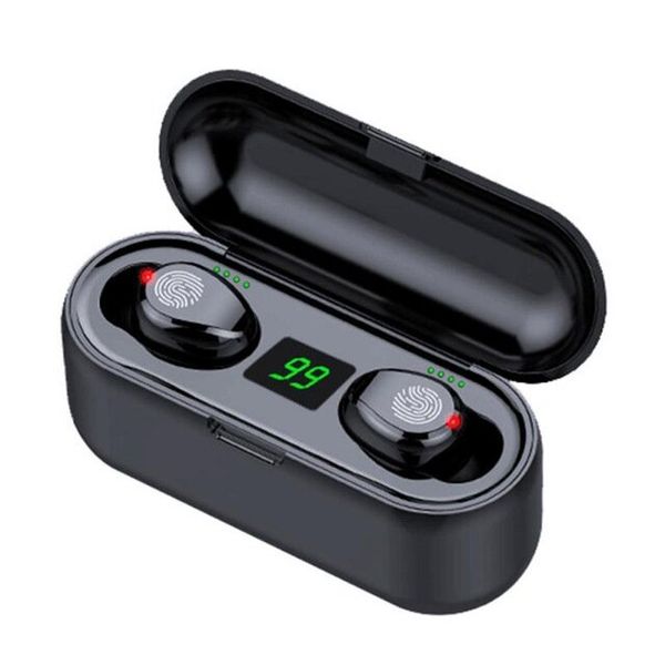 

f9-8 wireless bluetooth 5.0 headset touch led digital display(the logistics price pls contact us)