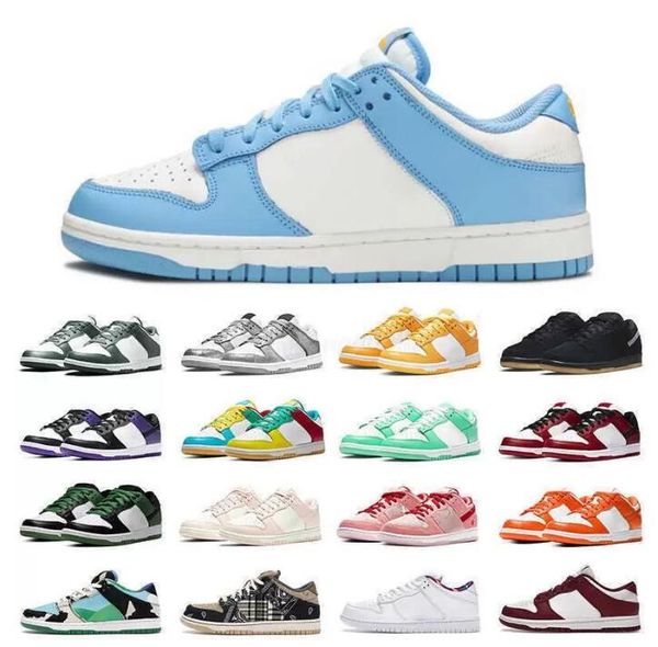 

2022 new black white panda casual shoes men women sneakers university blue coast pn dust outdoor mens trainer 36-44