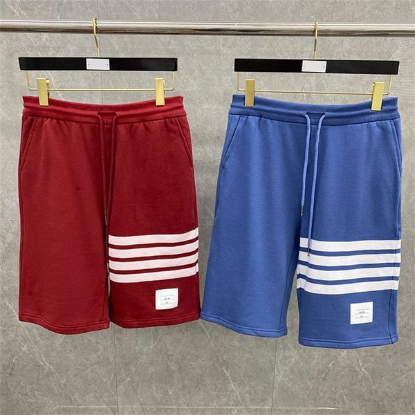 

71% off 2022 summer new trendy wo clothing yarn dyed tb shorts striped guard pants elastic lace up and women's straight tube capri pant, White;black