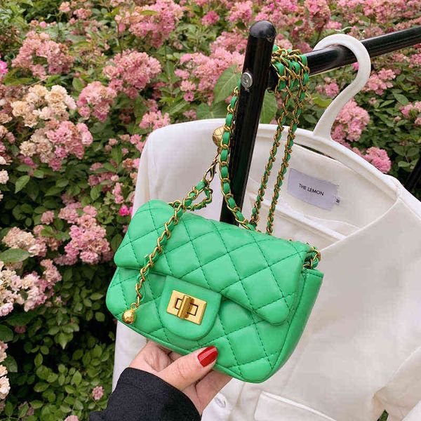 

brand gem chain shoulder bags for women 2022 fashion purses crossbody bag designer messenger bag cute satchel luxury phone bag y220527