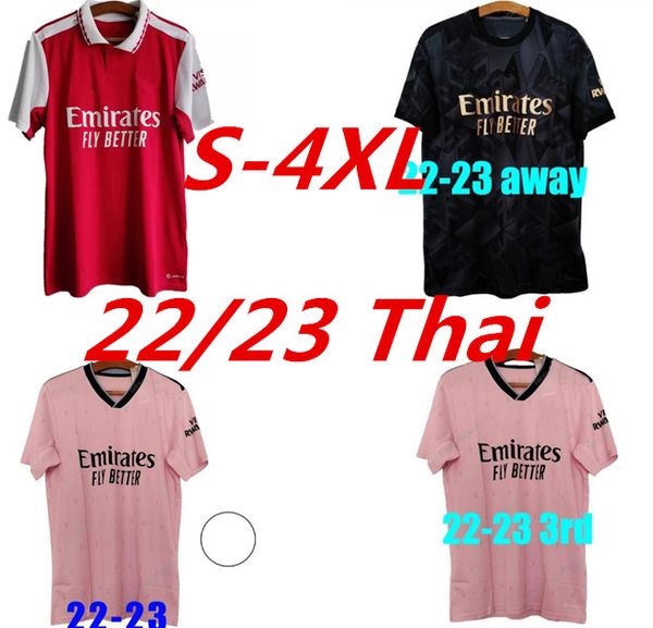 

s-4xl 22 23 smith rowe pepe saka soccer jerseys fans player version odegaard thomas g.jesus martinelli tierney 2021 2022 2023 no more red fo, Black;yellow