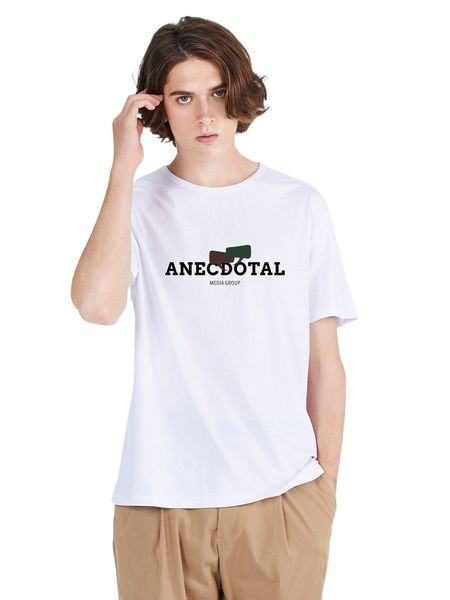 

men letter graphic tee 395a#, White;black