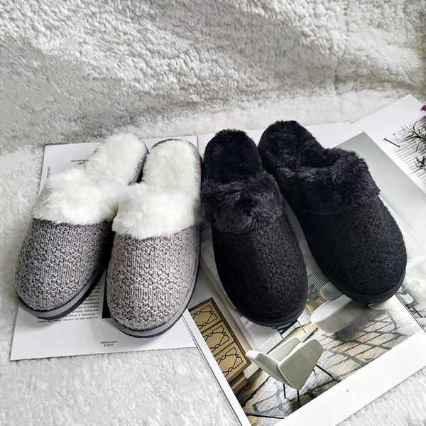 

custom logo bedroom slippers for ladies indoor and outdoor thermal slippers, Black
