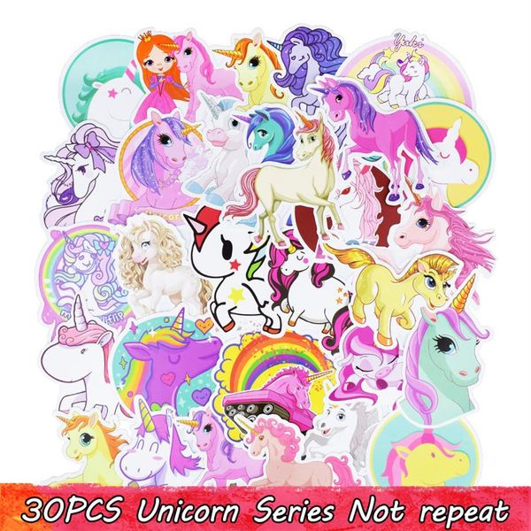 

30pcs cute unicorn custom stickers poster wall stickers for rooms home lapt2780