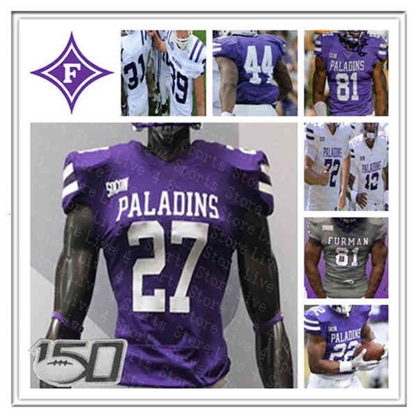 Chen37 Custom Ncaa Furman Paladins College Football Maglie Darren Hamp Sisson Devin Wynn Noah Henderson Shiflett THOMAS GORDON Abrams