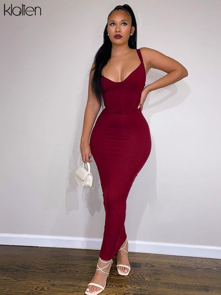 

women long dress 2022 summer new simple casual fashion elegant solid slim stretch strap bodycon dresses female y2k, Black;gray