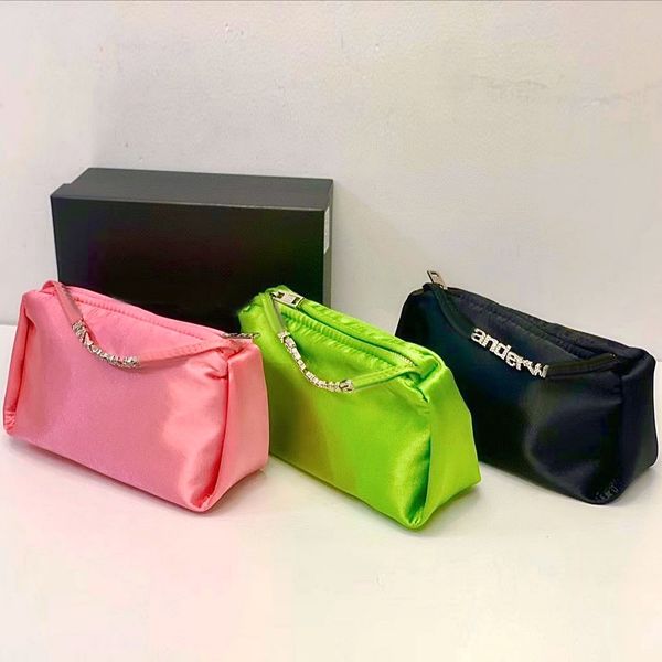 Bolsas de grife Bolsas Clutch para mulheres HEIRESS bolsa de cetim com strass Alça de ombro corpo cruzado Cartas Bolsas de noite Bolsa de senhora lisa de cristal dicky0750