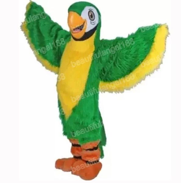 Halloween Green Parrot Maskottchen Kostüme Cartoon Thema Charakter Carnival Unisex Erwachsene Outfit Weihnachtsfeier Outfit Anzug