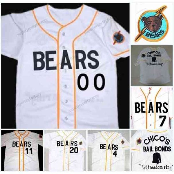 

xflsp custom the bad news bears baseball jerseys any number #3 kelly leak #7 miguel agilar #11 amanda whurlitzer #12 tanner boyle movie jers, Black