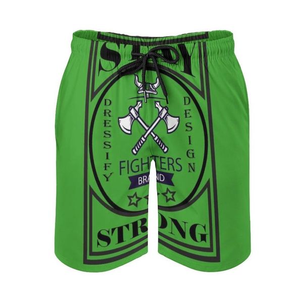 Shorts masculinos Brand Brand's Beach Board Bermuda Surfing Swim Fighter Warrior Axe Horn Strong Hero Motivation