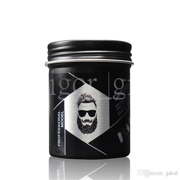 

2022 popular 100g black hair clay wax stereotypes fluffy men and women waxes strong style restoring pomade hairs gel tools 10pcs