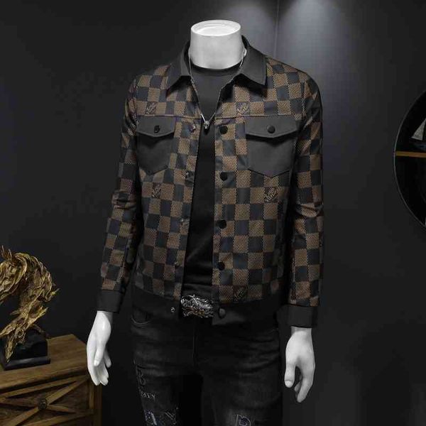 

men's luxury fashion brands menswear new casual lapel jacket, Black