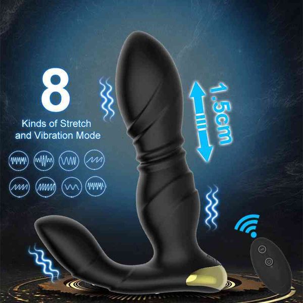 Sex toy s masager Vibratore Massaggiatore Anale Maschile Stimolatore della prostata Giocattolo Sodomia Pene Dispositivo di masturbazione per adulti 1VNF YPJJ UORH