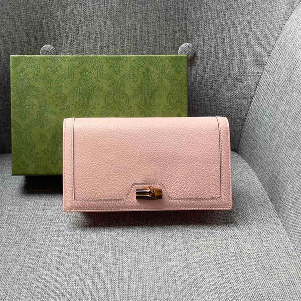 

22ss bamboo mini bag purse smooth leather classic two letter flap antique gold hardware magnetic clasp with chain wallet designer luxury cro