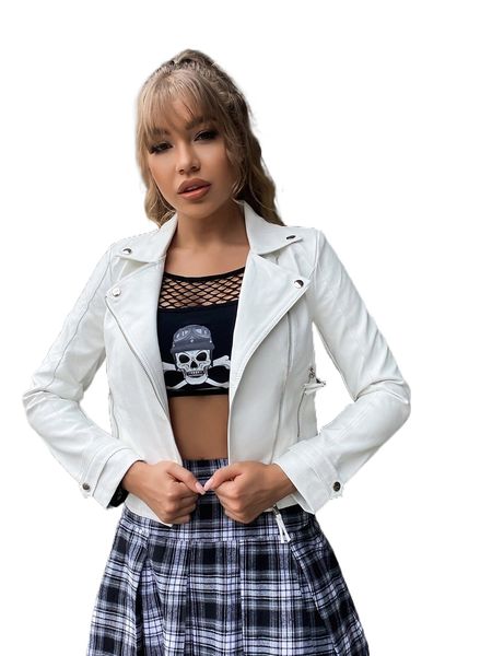

meysi kim zip up moto jacket i2sv#, Black;brown
