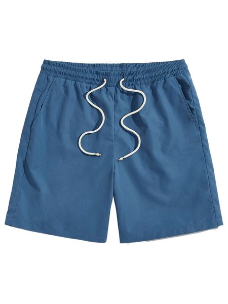 

men drawstring waist letter patched shorts l7ru#, White;black