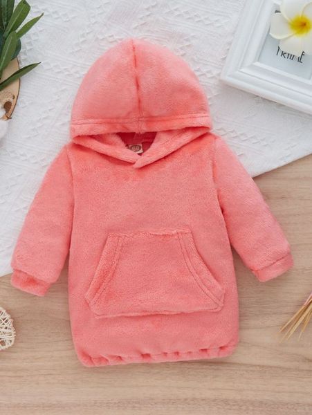 

baby kangaroo pocket flannel hoodie she, Black