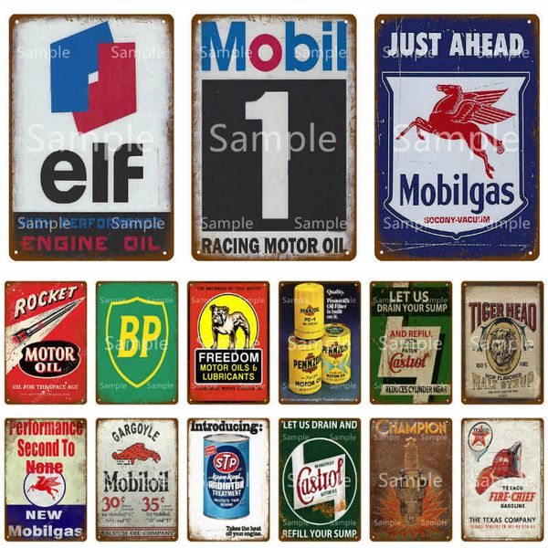 

mobil 1 racing motor oil vintage plaque tin sign rocket metal sign wall decor for garage car shop plate race fuel poster
