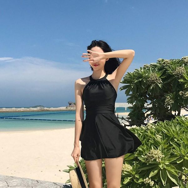 Kadın Mayo Kore tarzı Seksi Tek Parça Mayo Kadınlar Solid Monokini Push Yukarı Mayalı Takım Yedi Geri Banka Takım elbiseleri