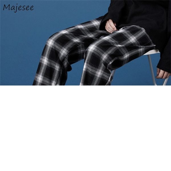 Herrenhosen Plaid Design Vintage Hosen Männer Plus Größe 3XL Lose Teenager Paare Chi 220823