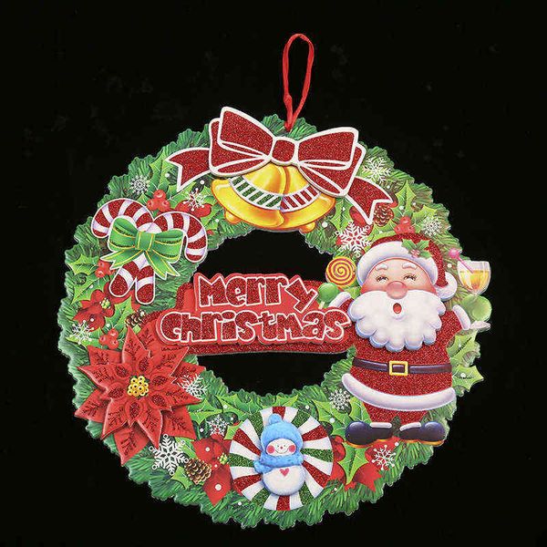 

factory outlet 2022 christmas foam wreath pendant party atmosphere decoration tree 3d decorative sticker