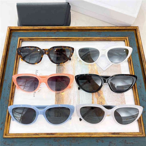 

sunglasses cl rivet oval frame sunglasses star same cat's eye 4s2 l7w3, White;black