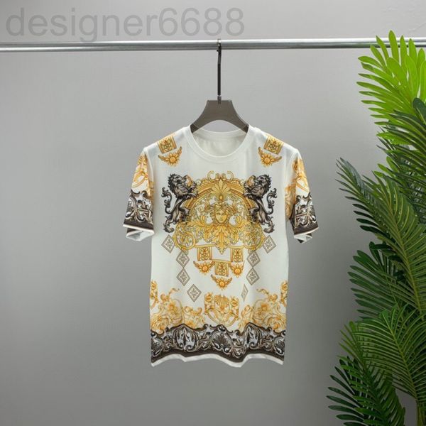 

men's t-shirts designer 22 spring and summer vers fanjiachao brand short sleeve t-shirt men's cover with 3d digital printing merce, White;black