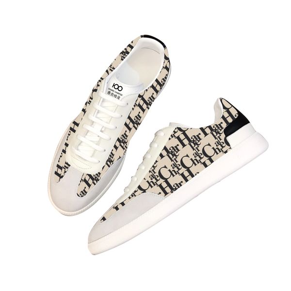 

2023 spring and summer new men's shoes lace-up flat-bottom fashion canvas embroidery basketball casual sneakers