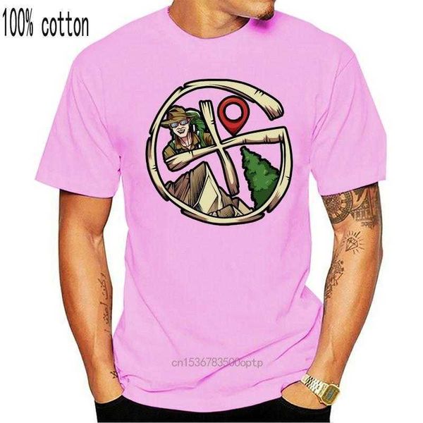 

men's t-shirts cool geocaching geocacher geocache gps outdoor t shirt tee unique cute round neck spring basic character formal, Gray;blue