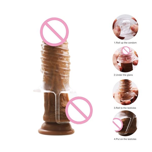 Toys de sexo massager de brinquedo de brinquedo Ejacula￧￣o brinquedos para homens Extens￣o Extens￣o Penis Sleeve Cock Ring Ere￧￣o Reutiliza Produtos adultos 7T5L