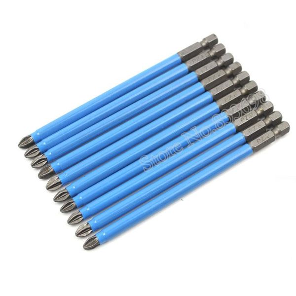 Ferramentas manuais 10pcs Pozidriv Magnetic PZ2 PZ3 Fewed Bit Bit Set 1/4 HEX ANTI -SLIP POWER ELÉTRICA 50mm 100mm 150mmHand